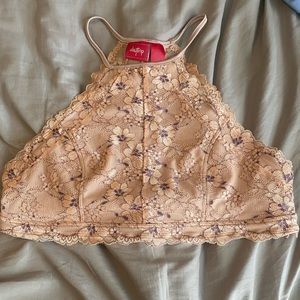 Daytrip high neck lace bralette